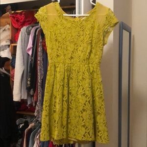 Mustard yellow dress